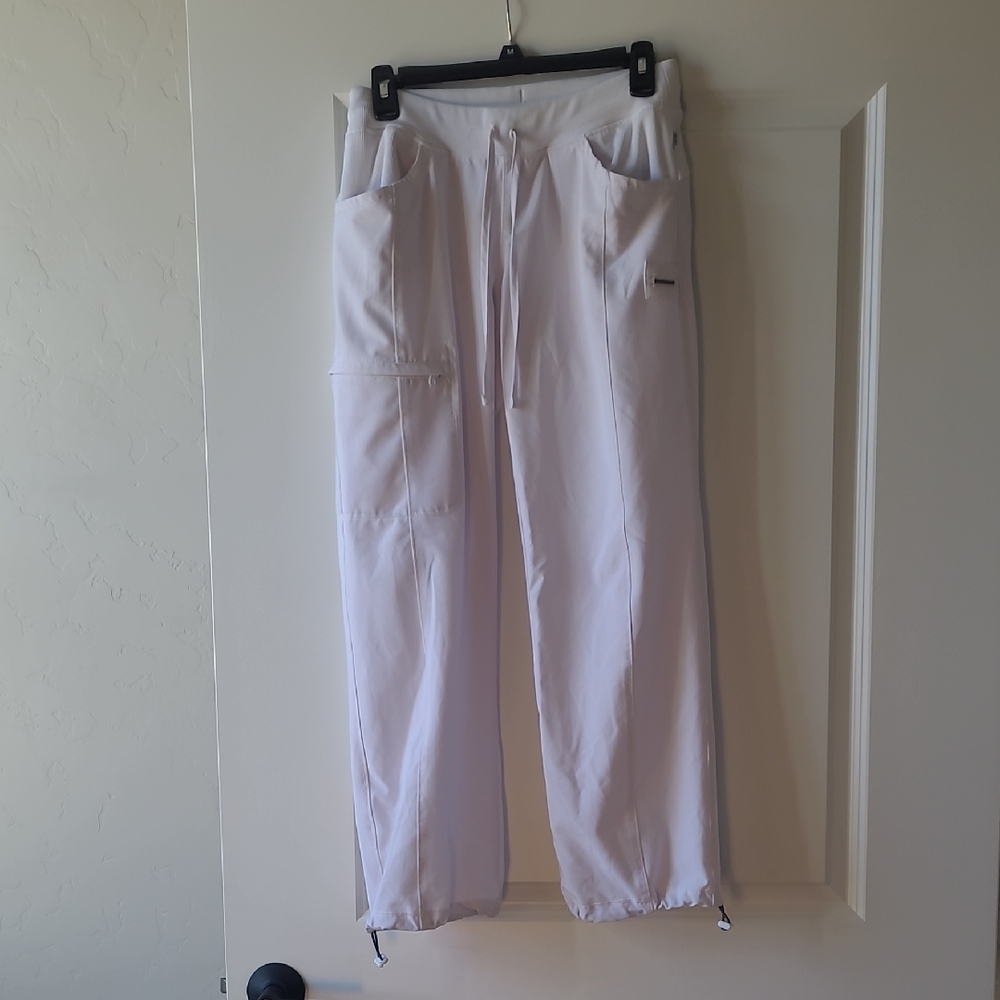 Women's White Cherokee Infinity Scrub Bottoms
